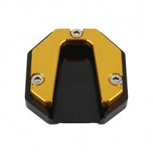 PowerMotor 摩托車側腳墊板，延長支撐板適用於川崎摩托車，通用調整支架，支撐三腳架 - 金色 - 查看 2