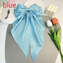 優雅風格時尚蝴蝶饅頭，布質髮夾，長款緞Ribbon蝴蝶髮夾，假日禮物，獨特派對裝飾 - 彩色 - 查看 8