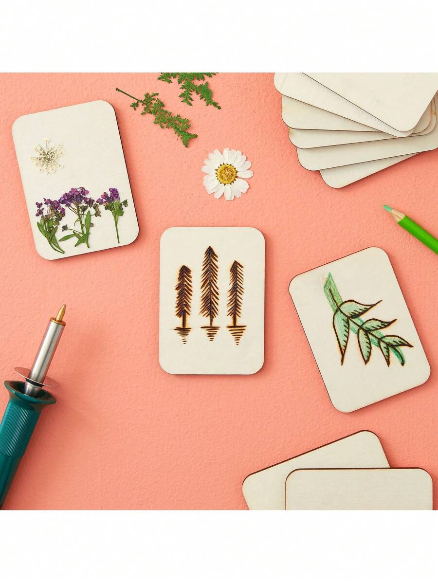 Bright Creations 36 Pack Unfinished Wood Rectangles For Crafts, 2.5 X 3 ...