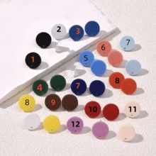 10 cái Acrylic Mờ Hình tròn Giường đơn Màu sắc Nhiều màu Đồ trang sức Hoa tai Nghiên cứu Phụ kiện - Nhiều màu - Xem 1