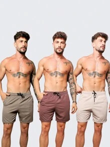 Men Shorts - 深灰色 - 查看 2