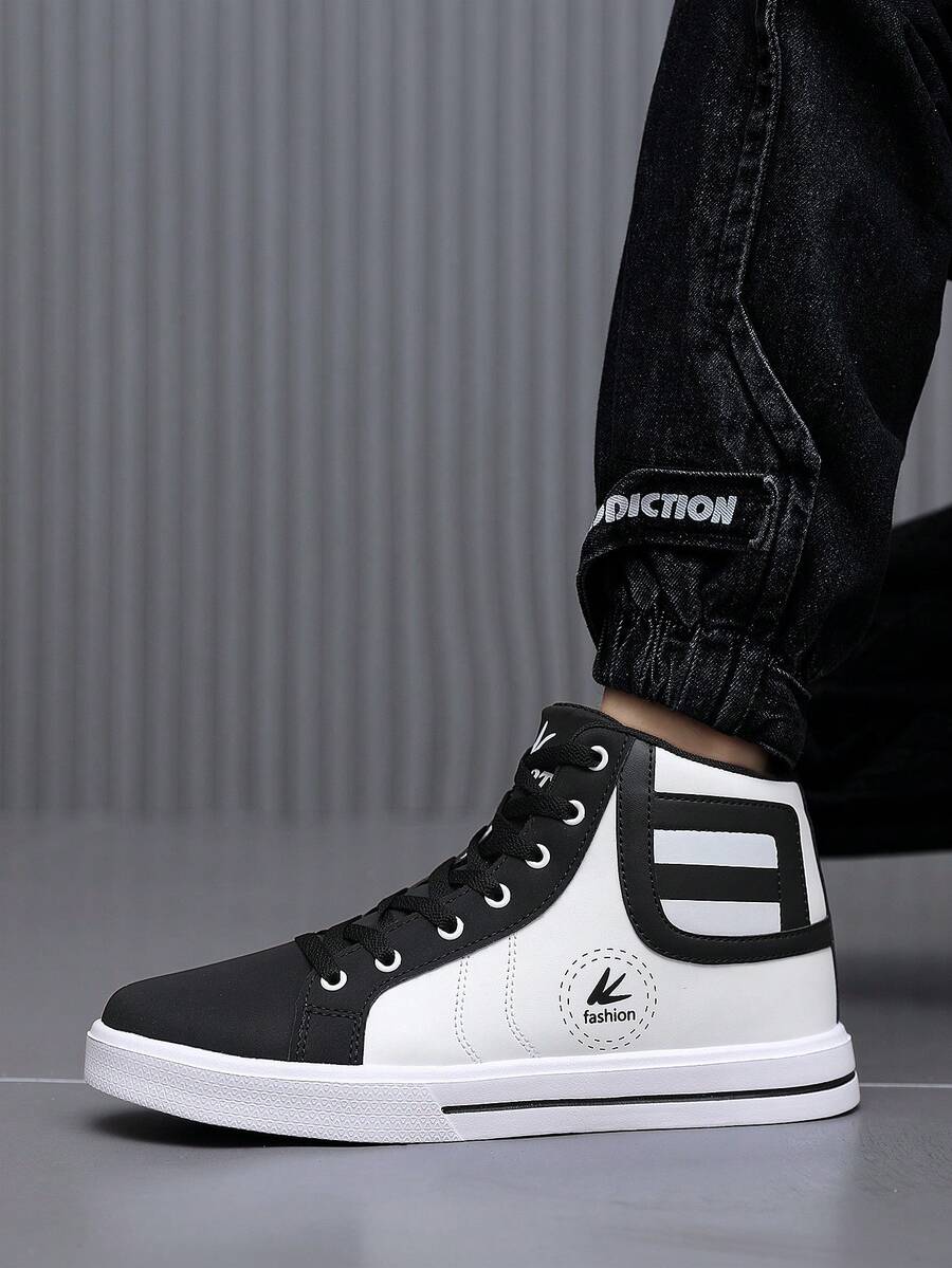 Zapatos Deportivos Blancos De Talla Grande Para Hombres, Zapatos Casuales Cómodos Con Tamaño Del 41 Al 48 - Blanco - Ver 1