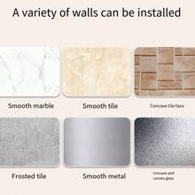 Corner Shower Shelf Bathroom Wall-Mounted 3 Layers Storage Rack No Drilling Sticker Triangle Basket For Bathroom Kitchen Storage, Silver Color, 2 Color Options - Gray color on the second floor - View 4