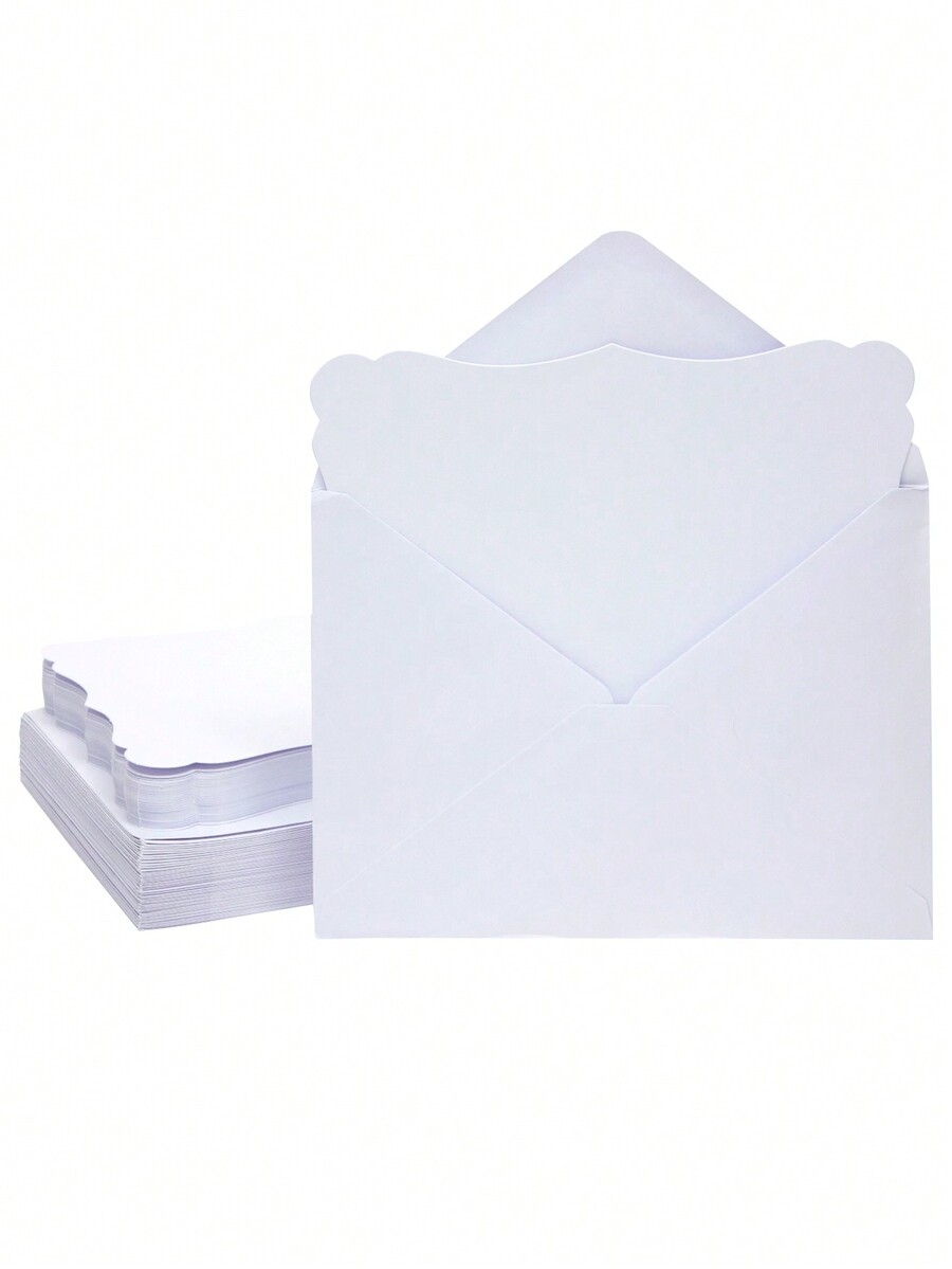 50 Pack Blank Invitations with Envelopes, Printable DIY Greeting Cards