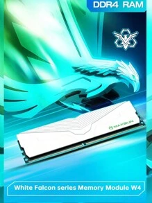 MAXSUN Memoria RAM DDR4 de 8GB, 16GB, a 3200MHz, módulos de memoria RAM DDR4 para PC, a 1.2V/1.35V, 288 pines, componente de escritorio - Beis - Ver 2