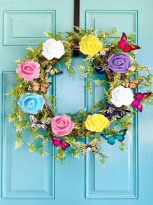 100入組多種顏色人造泡沫玫瑰花,適用於嬰兒淋浴派對、diy家居及婚禮中心裝飾 - 彩色 - 查看 7