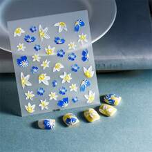 1 Sheet Nail Sticker Stickers Chinese Style Nail Art Design Korean Decal - Multicolor - View 1