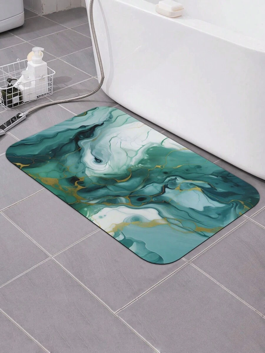 花崗岩矽藻土快乾浴室軟地墊,吸水性強,防滑,適用於門口、廁所