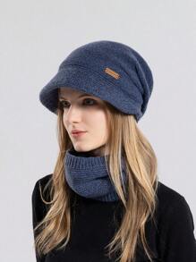 女兒冬季天鵝絨堆帽,戶外保暖套頭帽,寬邊,面部友好,小耳保護,時尚束縛帽