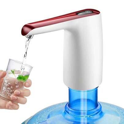 Dispensador de agua Garrafon, bomba de agua Garrafon, bomba de agua eléctrica inalámbrica rápida universal para botellas de galón, apto para oficina y hogar,