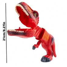 1pc Dinosaur Shark Launcher Stretchable Spring Mechanical Claw Prank Toy For Kids, Creative Stress Relief Gift - Multicolor - View 6
