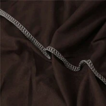 1 Piece Skirt Type Sofa Bed Cover Armless Sofa Cover Polyester Fiber Suitable For All Seasons Simple And Modern - Brown - View 6