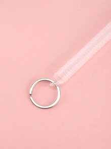 1 Miếng Độ co giãn Cao Nhựa Chống thất lạc Điện thoại Cord Cuộn dây Móc chìa khóa , Ví Dây đeo , Điện thoại di động Dây buộc , Vòng chìa khóa , Đầy màu sắc Mùa Xuân Dây điện - trắng - Xem 2