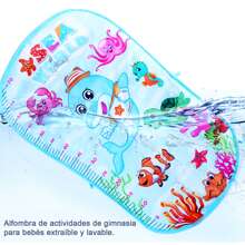 Gimnasio para Bebé con Piano,Baby GYM con Alfombra de Juego,Gimnasio de Juguetes para Niños,Colchoneta de Gimnasio para Niños y Niñas 0 Meses Regalo para Bebé, Material No Tóxico y Seguro, Gimnasio para Bebés con Piano y Tapete de Juego - Estilo marino - Ver 6