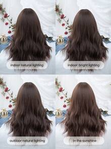 alicegarden 1 Synthetic Heat-Resistant, Wavy Wigs Multi Color Wig, 24 Inches Long, Fully Machine Woven Daily Natural Realistic Wig Christmas Y2k (Excluding Accessories) - Multicolor - View 7