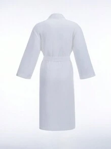 1pc Fashionable Bathrobe, Quick Dry, Suitable For Spa, Hotel, And Home. A Luxurious Robe With Couple Elements And Sleepwear Style.Summer Wedding Home Bathroom Decor Back To School