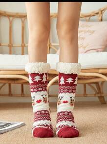 Một đôi Của Của phụ nữ Giáng sinh Vớ , Của phụ nữ Mùa thu Và Mùa Đông Quần lọt khe , Tuyết Vớ , Dày lên Và Nhung Nhà  Ngủ Vớ , Tấm thảm Vớ , Vớ - Nhiều màu - Xem 1