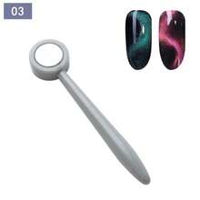 1 Miếng Chuyên nghiệp Từ tính Gel Sơn móng tay Bút Với UV Ánh sáng , Đối với Mắt mèo Sơn móng tay & Nghệ thuật làm Móng , Dụng cụ làm móng - Bạc - Xem 6