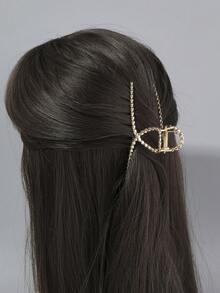 3pcs/set Ladies' Rose Gold Geometric Shape Casual Hair Clips - Champagne - View 6