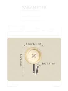 4pcs No Drilling Bathroom Hooks, Towel & Key Hook, Wall Hangers - Black and White - View 3