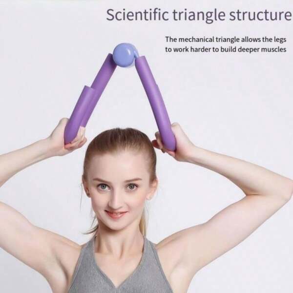 1pc Purple Multifunctional Foldable Thigh Master Leg Trainer, Yoga