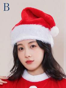 1 件聖誕帽子裝飾 Diy 成人和兒童頭飾,老年帽子裝扮裝飾 - 彩色 - 查看 2