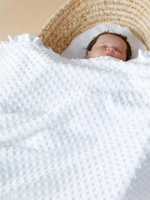 1 件法兰绒婴儿襁褓毯 爱情情人节 - 白色 - 查看 5