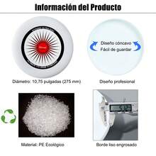 Disco volador profesional de 175g para principiantes y juego recreativo o competitivo de deportes al aire libre para adultos - Blanco y Negro - Ver 7