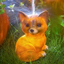 1pc Outdoor Solar Animal Shaped Light - Lovely Dog Designed Garden Decoration Light For Home Yard - Yellow - View 3