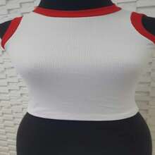 Women Tops - 紅色 - 查看 3