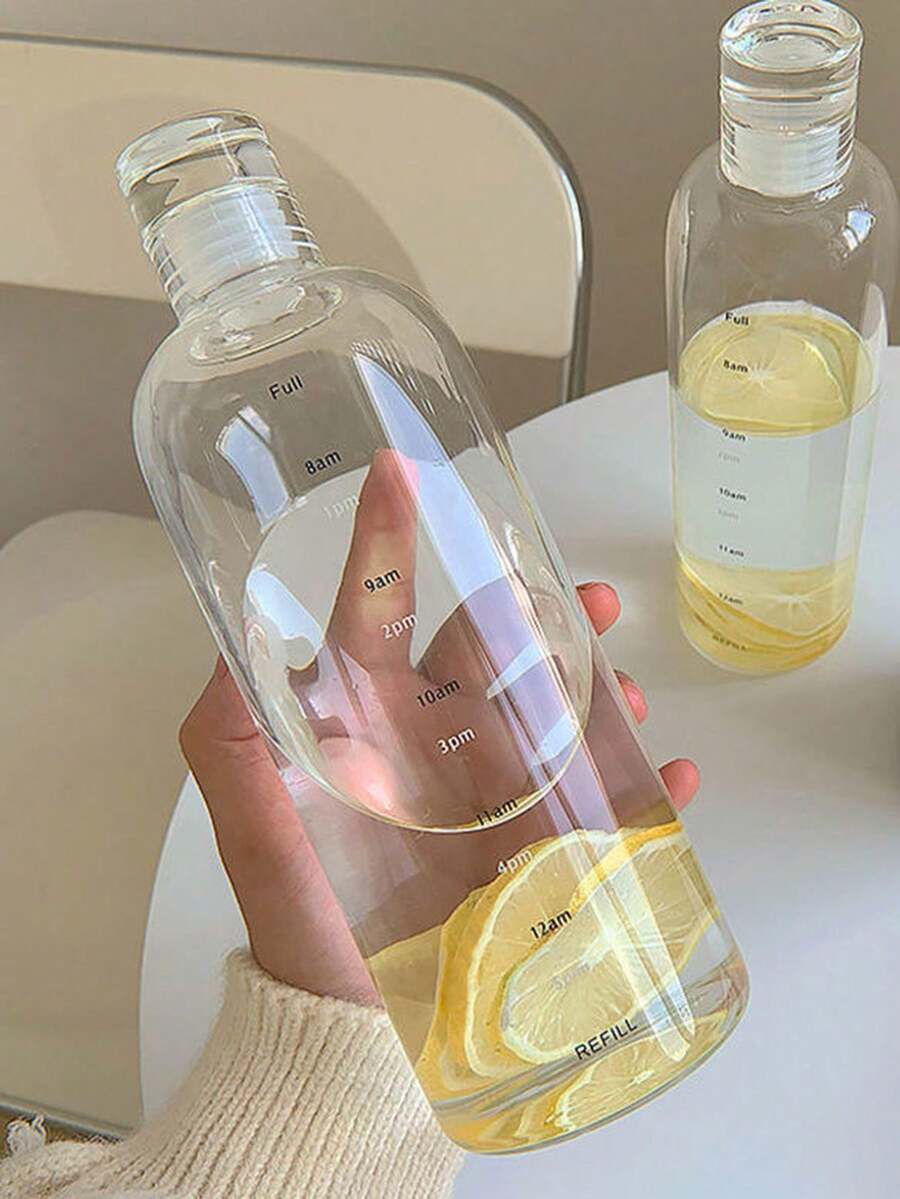 1個顏色冷泡茶量杯,ins風格透明防漏簡約時尚水杯適合女士使用 - 無色 - 查看 1