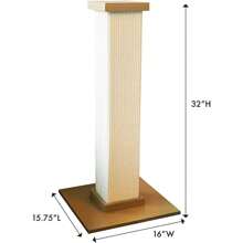 Ultimate Scratching Post – Beige, Large 32 Inch Tower - Sisal Fiber, Simple Design - For All Cats - Màu be - Xem 2