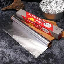 1卷耐熱錫箔紙,厚鋁箔紙,適用於野餐、燒烤、烤魚、烘烤,適用於烹飪、燒烤、烘烤 - 銀色 - 查看 8