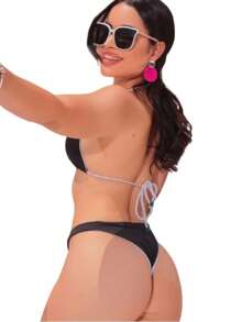 Women Two-piece Outfits - màu đen - Xem 4