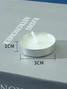 10pcs/pack Round Aluminum Shell Romantic Proposal & Confession Multicolored Candle In 7 Colors - Multicolor - View 9