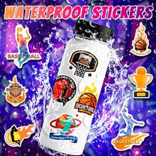 50入組酷炫的卡通棒球貼紙,適用於自行車、滑板、吉他、手提電腦、行李箱、頭盔等戶外運動器材上的pvc運動貼紙