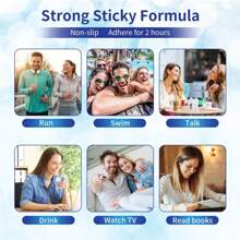 14片牙齒敏感專用美白貼,有效美白貼,減少敏感白帶,有助於去除吸煙/咖啡/蘇打水/紅酒污漬（7次治療）,適用於家庭和旅行 - 寶藍色 - 查看 8