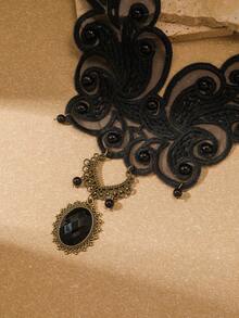 Europe And America Cross-border Necklace - Black - View 3