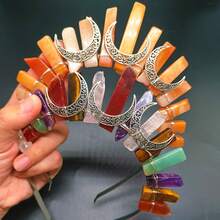 1入自然水晶發帶,豪華婚禮皇冠頭帶,新娘頭飾,頭髮裝飾,女性聖誕禮物