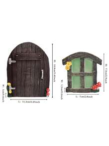 1 Set Of Outdoor Garden Tree Door Hanging Resin Crafts Outdoor Decoration - Multicolor - View 2