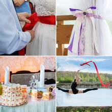 Double Sided Satin Ribbon, 3" X Continuous 10 Yards, Perfect Ribbon For Chair Sashes, Bridal Bouquets, Sewing, Party Decor And Bow Making - 9.144 meters - View 4