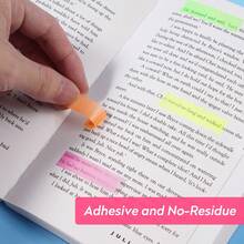 1000 Pcs Transparent Sticky Notes, Clear Sticky Index Tabs for Books Message Reminder, Waterproof Self-Adhesive Translucent Sticky Notes (10 Sheets) - Clear - View 7