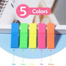 1000 Pcs Transparent Sticky Notes, Clear Sticky Index Tabs for Books Message Reminder, Waterproof Self-Adhesive Translucent Sticky Notes (10 Sheets) - Clear - View 6