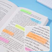 1000 Pcs Transparent Sticky Notes, Clear Sticky Index Tabs for Books Message Reminder, Waterproof Self-Adhesive Translucent Sticky Notes (10 Sheets) - Clear - View 4
