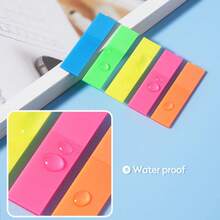1000 Pcs Transparent Sticky Notes, Clear Sticky Index Tabs for Books Message Reminder, Waterproof Self-Adhesive Translucent Sticky Notes (10 Sheets) - Clear - View 5