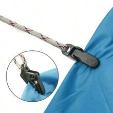 10 件/包戶外露營帳篷防水布夾,防風鱷魚牙夾固定配件 - 黑色 - 查看 4