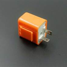 摩托車配件2腳led閃光繼電器12v可調頻閃光訊號指示繼電器電阻 - 黑色 - 查看 6