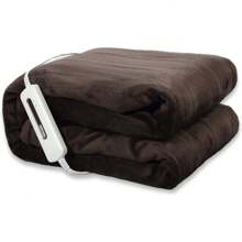 Electric Heated Blanket Throw, Super Soft Flannel 50" x 60" Heating Throw with 3 Fast Heating Levels & 4 Hours Auto Off, Machine Washable, ETL&FCC Certification, Home Office Use