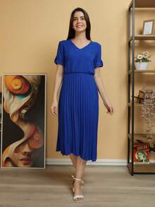 Women Dresses - 藍色 - 查看 4