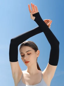 1 Coppia di Maniche Protettive Anti-UV per Sport all'aperto, Ciclismo, Golf, Guida, Adatte per Ciclismo e Guida di Motociclette